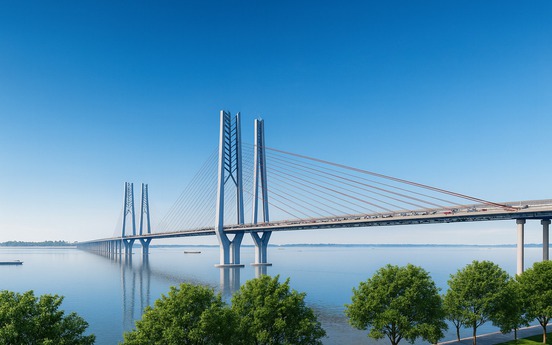 Cân nhắc phương án xây cầu dây văng gần 30.000 tỷ dài hơn 17km kết nối 2 tỉnh thành vùng Đồng bằng sông Cửu Long