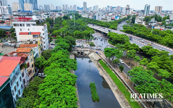 Hà Nội: "Hồi sinh" sông Tô Lịch, nước trong xanh cá bơi lội