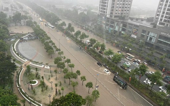 Hé lộ nguyên nhân khiến khu đô thị ‘nhà giàu’ tại Hà Nội thường xuyên ngập khi mưa lớn