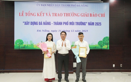 Tiến sĩ, nhà báo Nhân Nghĩa đoạt Giải Nhì Giải báo chí “Xây dựng Đà Nẵng - Thành phố môi trường” năm 2025