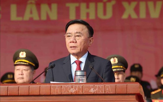 Thường trực Ban Bí thư dự Lễ xuất quân và diễn tập phương án bảo vệ Đại hội lần thứ XIV của Đảng