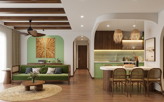 Ấn tượng với căn hộ Rustic hiện đại: Mộc mạc, tinh tế giữa lòng phố thị