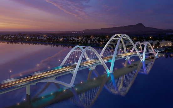 Sắp hoàn thiện cây cầu 1.300 tỷ bắc qua dòng sông lịch sử của miền Trung