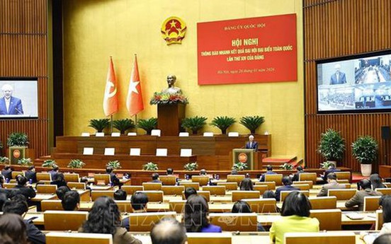 Chủ tịch Quốc hội chủ trì Hội nghị thông báo nhanh kết quả Đại hội XIV của Đảng