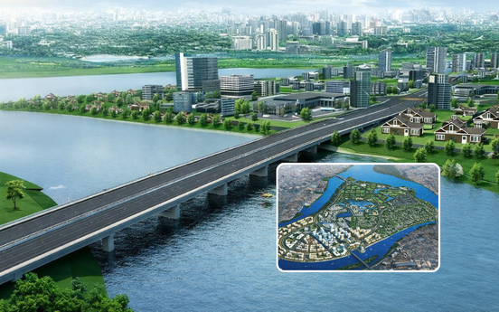 Cây cầu nghìn tỷ thuộc siêu phường lớn nhất cả nước sắp thông xe, siêu dự án 72.000 tỷ của Sun Group hưởng lợi lớn