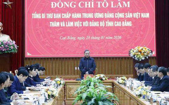 Tổng Bí thư: Cao Bằng biến lợi thế đặc thù thành động lực phát triển thực chất