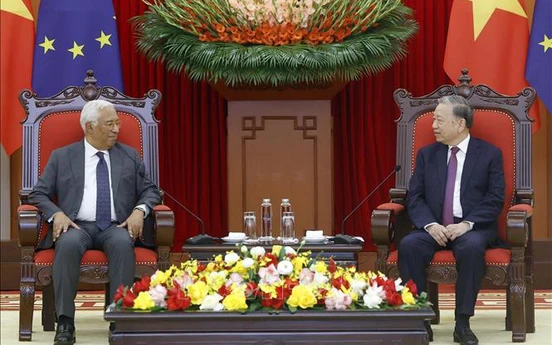 Tổng Bí thư Tô Lâm tiếp Chủ tịch Hội đồng châu Âu António Costa