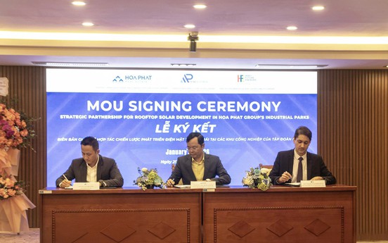 Hòa Phát bắt tay các tập đoàn lớn phát triển hệ thống điện mặt trời áp mái