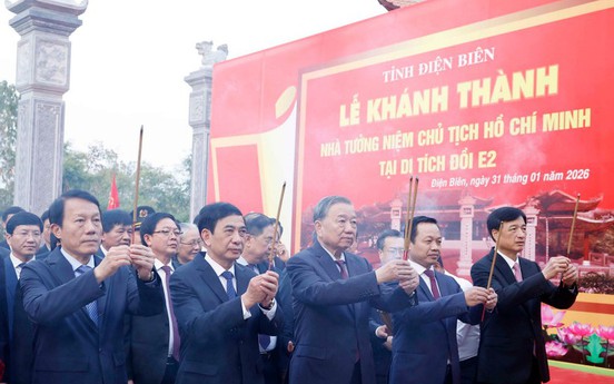 Lễ khánh thành Nhà tưởng niệm Chủ tịch Hồ Chí Minh tại Di tích Đồi E2