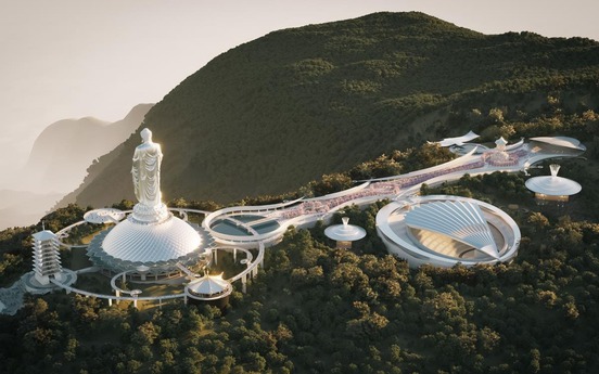 Tượng Phật cao nhất thế giới tại Việt Nam: Hạng mục đầu tiên dần thành hình, dự kiến hoàn thiện sau 1 năm nữa