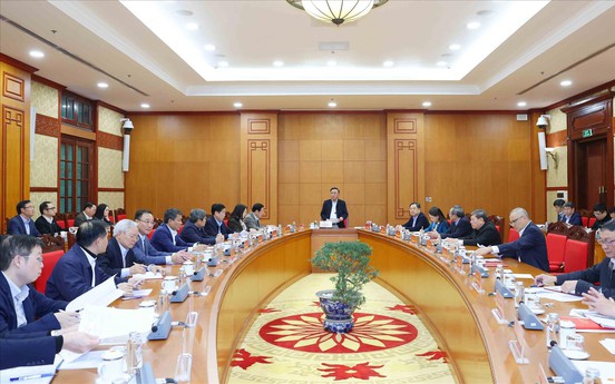 Thường trực Ban Bí thư chủ trì họp rà soát công tác chuẩn bị Đại hội XIV của Đảng