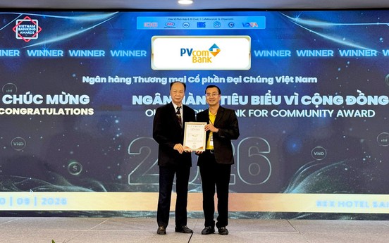 PVcomBank được vinh danh “Ngân hàng Tiêu biểu vì Cộng đồng”