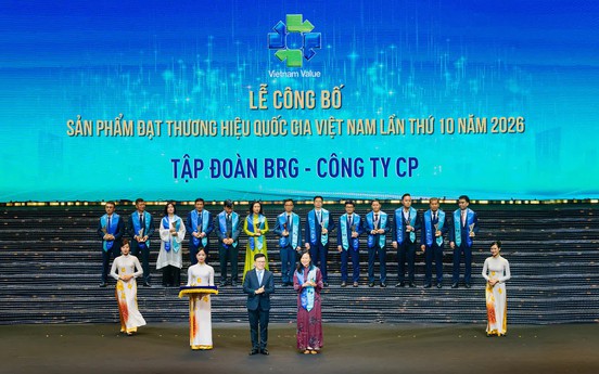 4 sản phẩm, dịch vụ thuộc Tập đoàn BRG được vinh danh Thương hiệu quốc gia Việt Nam 2026