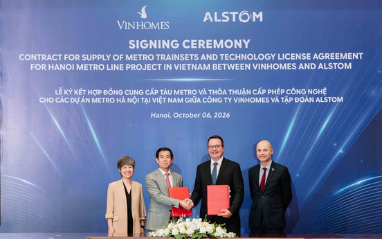 Vingroup và Alstom hợp tác công nghệ để phát triển tuyến đường sắt đô thị Hà Nội thế hệ mới