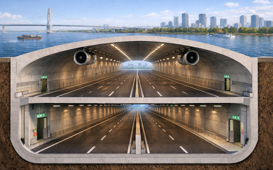 Hé lộ vị trí xây dựng hầm vượt sông 2 tầng đầu tiên của Việt Nam, vốn đầu tư gần 50.000 tỷ