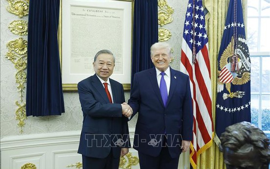 Tổng Bí thư Tô Lâm gặp Tổng thống Hoa Kỳ Donald Trump