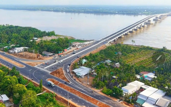 3 tháng nữa, chính thức thông xe cầu vượt sông 4.000 tỷ xóa bỏ toàn bộ các bến phà lâu đời, nối thông 2 tỉnh thành miền Tây