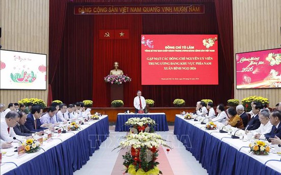 Tổng Bí thư Tô Lâm gặp mặt các đồng chí nguyên Ủy viên Trung ương Đảng khu vực phía Nam