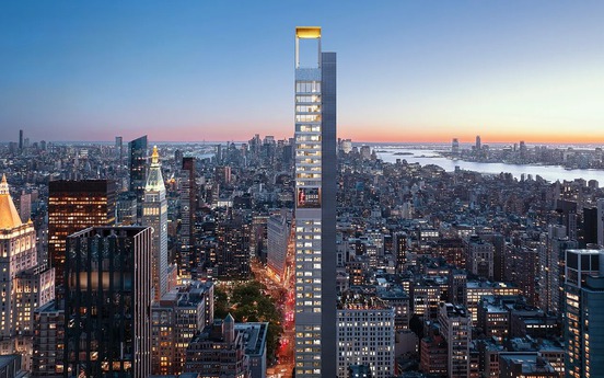 Tòa nhà chọc trời cao 262m sắp hoàn thiện: Thiết kế ‘siêu mảnh’, tựa cây bút chì vươn thẳng giữa thành phố xa hoa