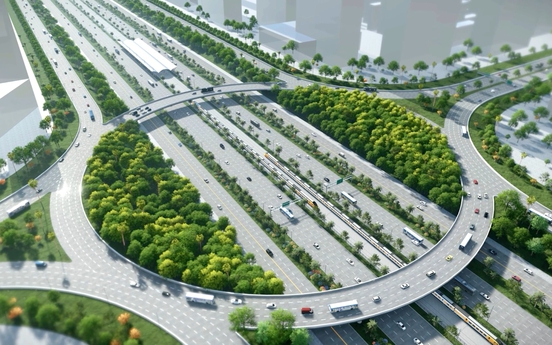 Tuyến đường gần 33.000 tỷ kết nối Hà Nội với sân bay lớn nhất miền Bắc do Sun Group triển khai sắp đạt cột mốc quan trọng