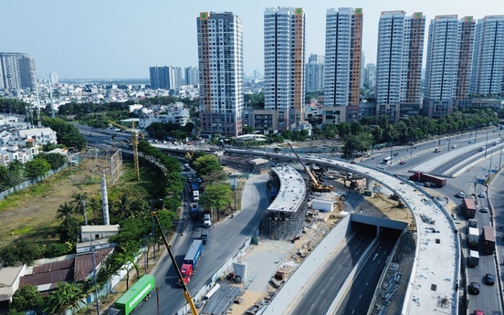 Chỉ ít tuần nữa, thông xe cầu vượt thuộc nút giao 3.400 tỷ lớn nhất TP. HCM