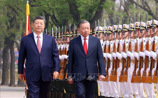 Lễ đón trọng thể Tổng Bí thư, Chủ tịch nước Tô Lâm thăm cấp Nhà nước đến Trung Quốc