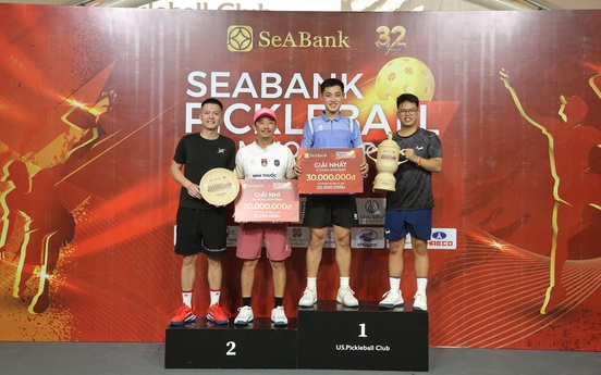 SeABank Pickleball Championship 2026: 416 VĐV tranh tài, gây quỹ từ thiện gần 620 triệu đồng cho giáo dục và môi trường
