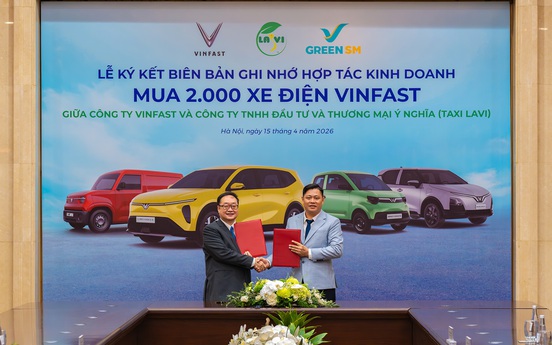 Taxi Lavi chuyển đổi toàn bộ sang xe điện Vinfast - Tham gia mạng lưới vận tải xanh GSM