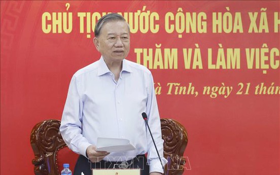 Tổng Bí thư, Chủ tịch nước Tô Lâm: Hà Tĩnh khơi dậy khát vọng phát triển, quyết tâm đạt mục tiêu tăng trưởng nhanh, bền vững