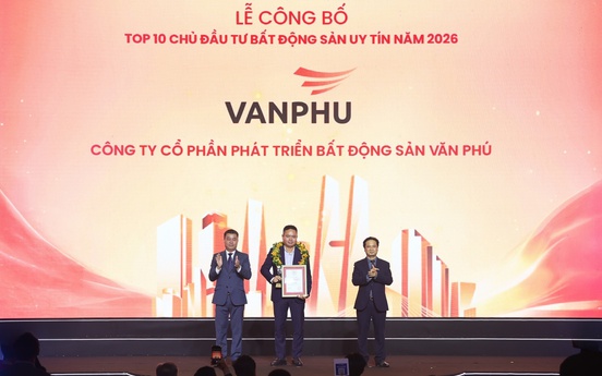 Văn Phú lần thứ 4 liên tiếp đạt top 10 chủ đầu tư Bất động sản uy tín