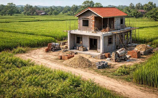 Kể từ nay, xây nhà trên đất nông nghiệp có thể bị phạt đến 200 triệu đồng