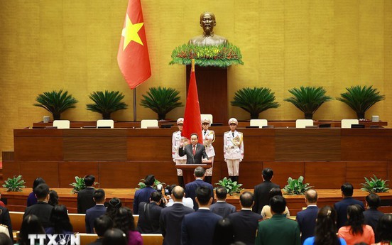 Thông qua Nghị quyết bầu ông Trần Thanh Mẫn làm Chủ tịch Quốc hội khóa XVI