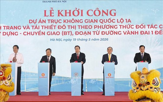 Chủ tịch Quốc hội dự Lễ khởi công dự án mở rộng Quốc lộ 1A đoạn qua TP Hà Nội