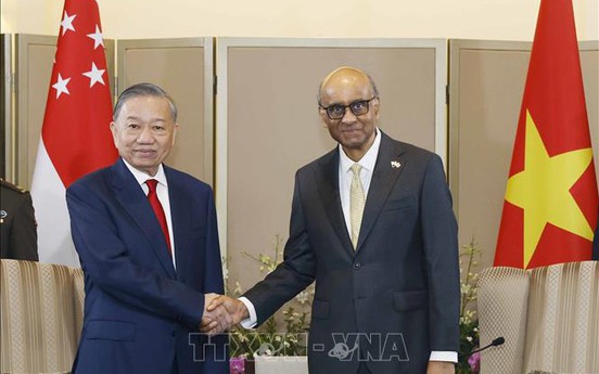 Tổng Bí thư, Chủ tịch nước Tô Lâm hội đàm với Tổng thống Singapore Tharman Shanmugaratnam