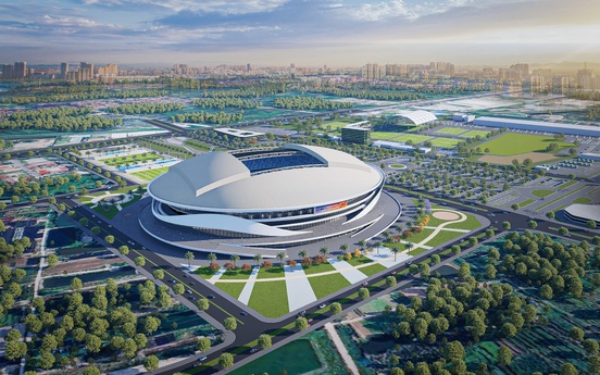 Sân vận động lớn thứ 2 Việt Nam đủ sức tổ chức World Cup thi công thần tốc, khán đài 60.000 chỗ dần lộ diện