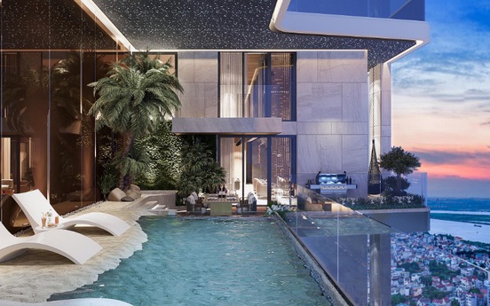 Dinh thự trên cao Sky Mansion: Chuẩn sống mới giữa không trung tại Tây Hồ