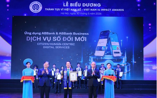 ABBank nhận giải “Dịch vụ số xuất sắc” tại Viet Nam I4 Impact Awards 2026