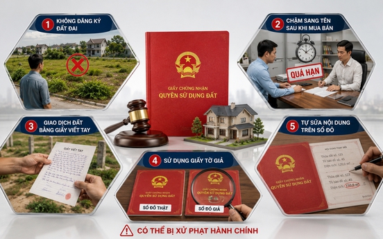 5 vi phạm liên quan đến sổ đỏ người dân dễ mắc phải, mức phạt cao nhất lên tới 100 triệu đồng