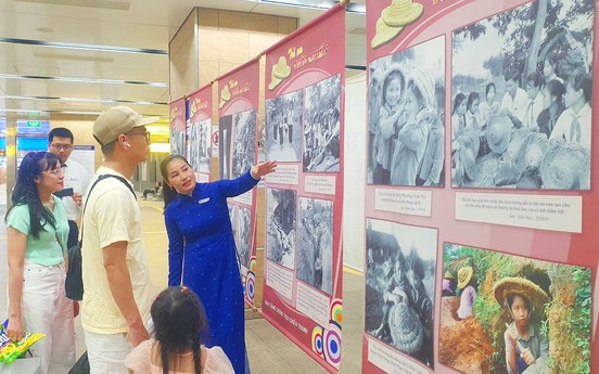 TP.HCM: Triển lãm "Trẻ em thời chiến" trong không gian nhà ga Metro
