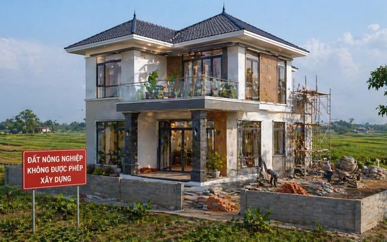 Từ bây giờ, có thể bị phạt đến 200 triệu nếu xây nhà trên đất nông nghiệp