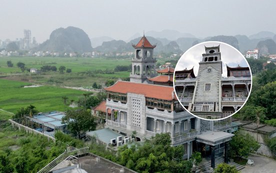 Dinh thự đá 3 tầng lớn nhất Việt Nam: Hoàn toàn không dùng hồ vữa, được dựng từ 1.000m3 đá suốt 14 năm