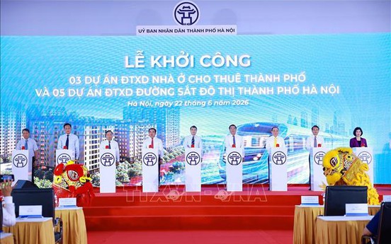 Thủ tướng Lê Minh Hưng dự lễ khởi công các dự án nhà ở cho thuê và đường sắt đô thị Hà Nội