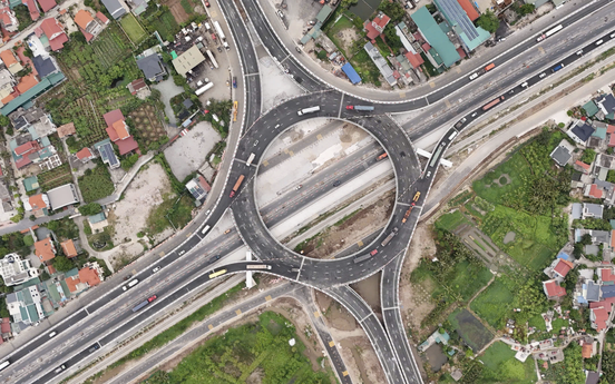 Sắp hoàn thành nút giao 1.900 tỷ trên tuyến giao thông huyết mạch 113km nối Hà Nội - Hải Phòng