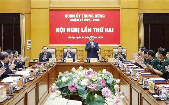 Tổng Bí thư, Chủ tịch nước Tô Lâm chủ trì Hội nghị Quân ủy Trung ương nhiệm kỳ 2025 - 2030 lần thứ hai