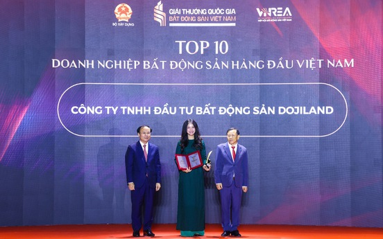 DOJILAND thắng lớn tại Giải thưởng Quốc gia Bất động sản Việt Nam