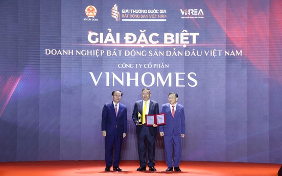 Vinhomes nhận "siêu giải thưởng" – dẫn đầu thị trường bất động sản Việt Nam