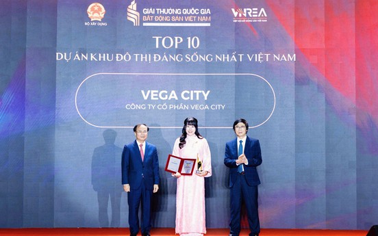 Vega City lập "cú đúp" tại Giải thưởng Quốc gia Bất động sản Việt Nam lần thứ II