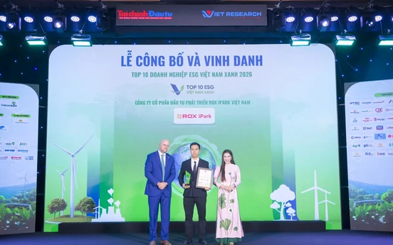 KCN Gia Lộc được vinh danh Top 10 Khu công nghiệp ESG Việt Nam Xanh 2026