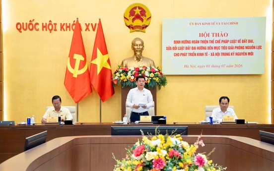 Phó Chủ tịch Quốc hội Nguyễn Hồng Diên chủ trì Hội thảo “Định hướng hoàn thiện thể chế pháp luật về đất đai, sửa đổi Luật Đất đai hướng đến mục tiêu giải phóng nguồn lực cho phát triển KT-XH trong kỷ nguyên mới”