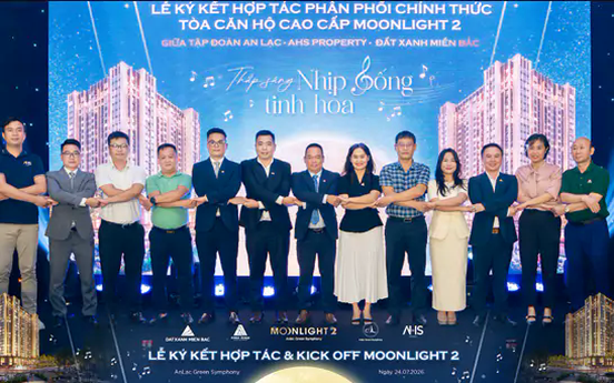 AHS Property và Đất Xanh Miền Bắc chính thức trở thành đơn vị phân phối dự án tòa căn hộ cao cấp Moonlight 2